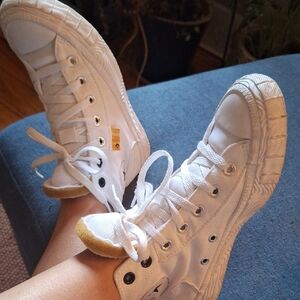 CONVERSE White Canvas Sneakers
